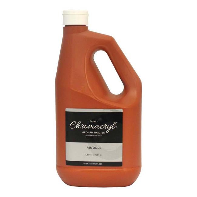 Chromacryl Acrylic Paint Student  2 Litre Red Oxide