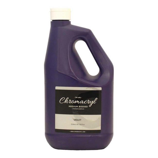 Chromacryl Acrylic Paint Student  2 Litre Violet