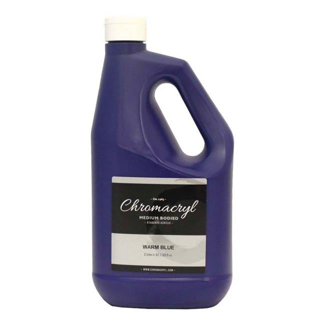 Chromacryl Acrylic Paint Student 2 Litre Warm Blue