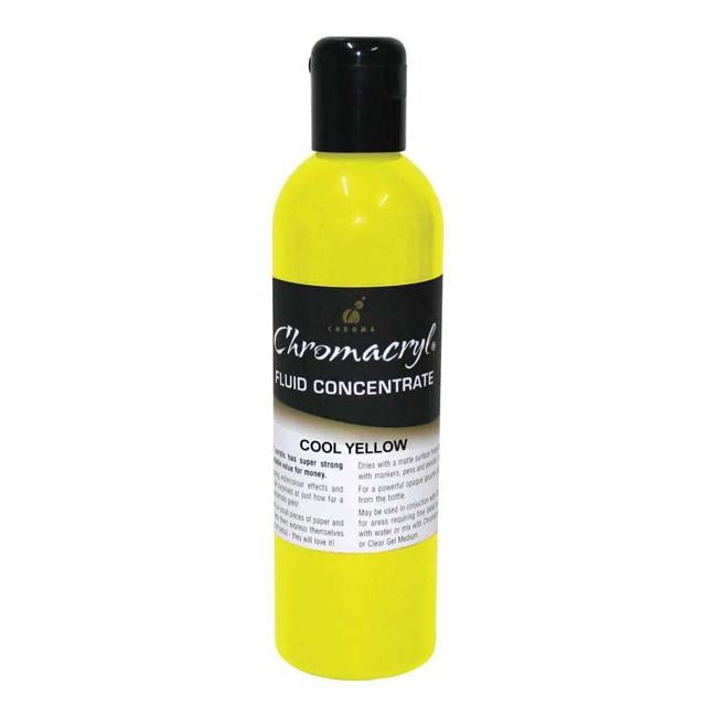 Chromacryl Fluid  Concentrate Cool Yellow 250ml