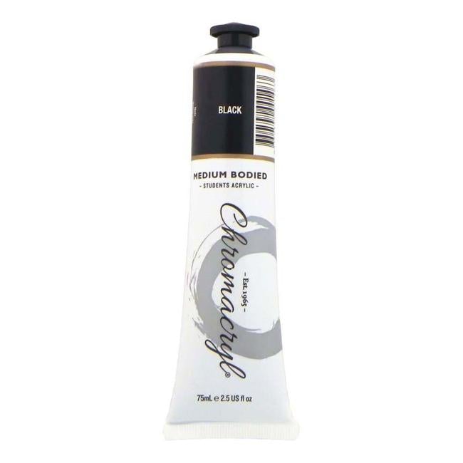 Chromacryl Paint  Black 75ml