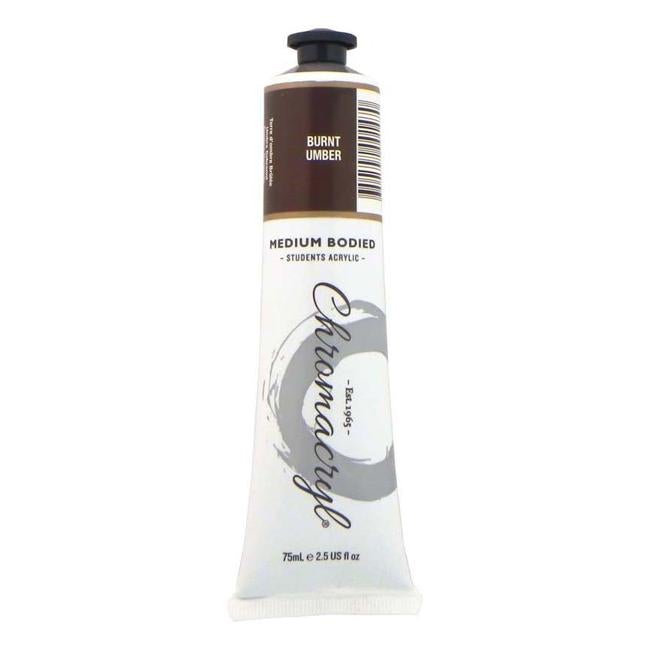 Chromacryl Paint Burnt Umber 75ml
