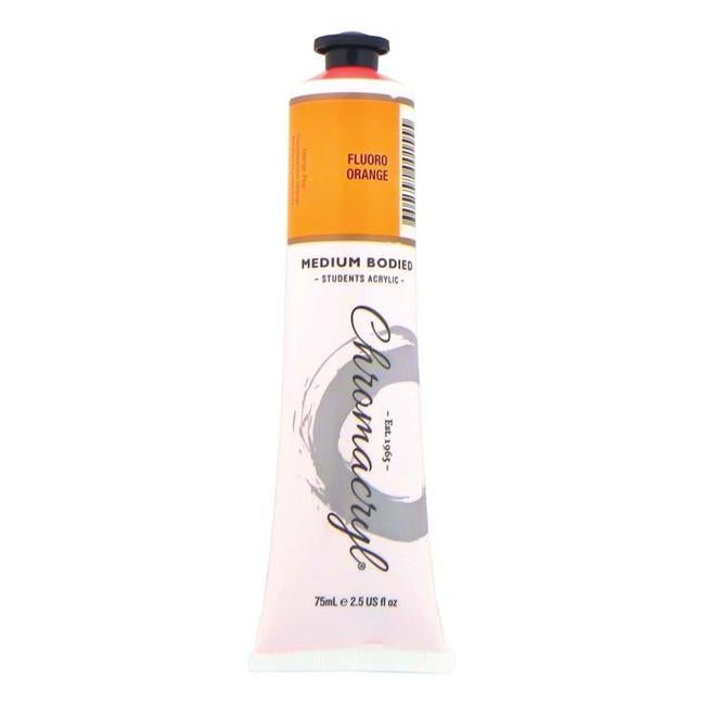 Chromacryl Paint Fluoro Orange 75ml