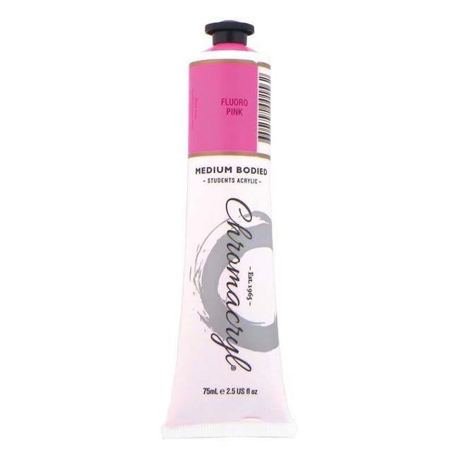 Chromacryl Paint Fluoro Pink 75ml