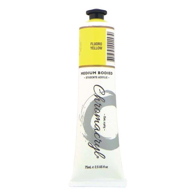 Chromacryl Paint Fluoro Yellow 75ml
