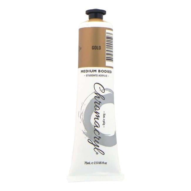 Chromacryl Paint  Gold 75ml