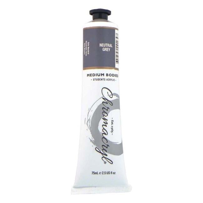 Chromacryl Paint Neutral Grey 75ml