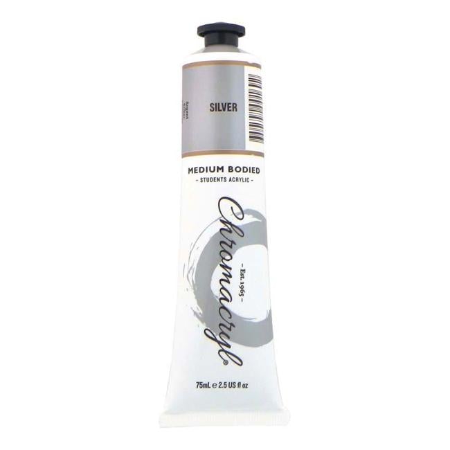 Chromacryl Paint Silver 75ml