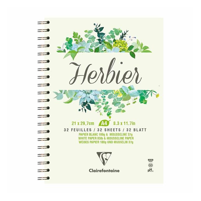 Clairefontaine Herbier Spiral Book A4 180g 32sh