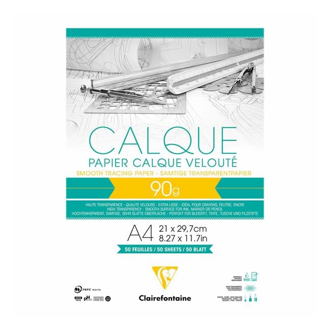 Clairefontaine Tracing Pad A4 90g 50sh