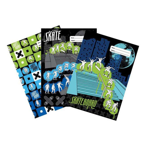 Spencil Skate Paint Book Cover A4 Pack 3 Assorted-Marston Moor