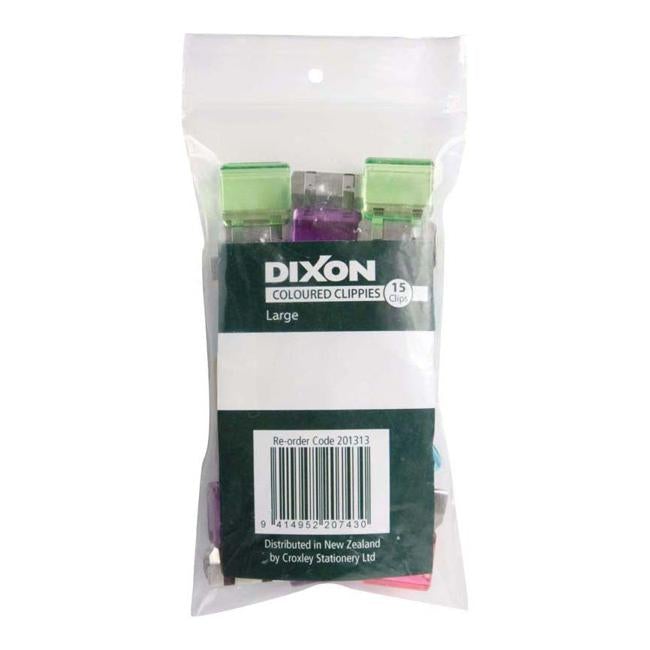 Clippie Dixon Coloured Large 15 Pack