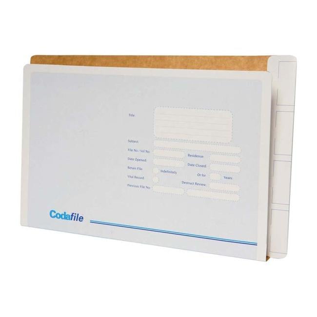 Codafile File Standard with Left Hand Pocket Box of 50