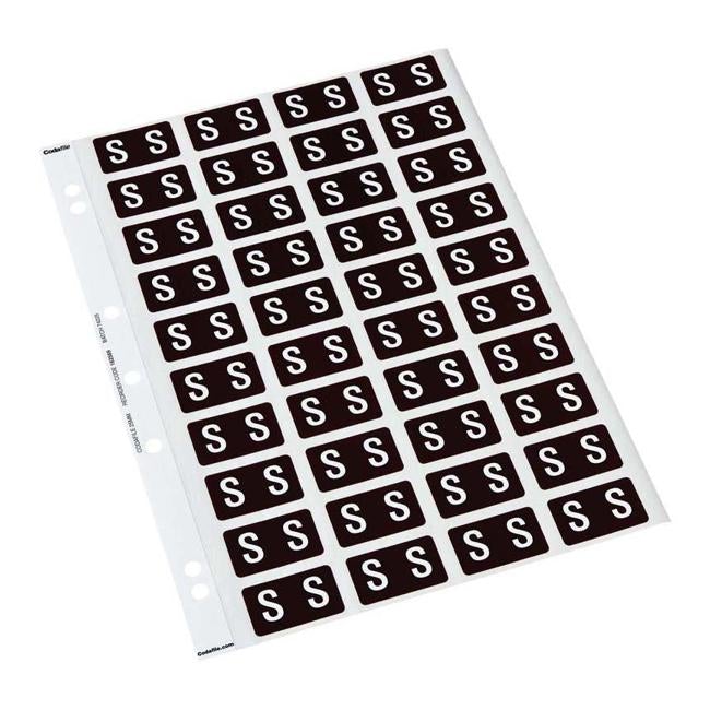 Codafile Label Alpha S 25mm Pack 5 Sheets