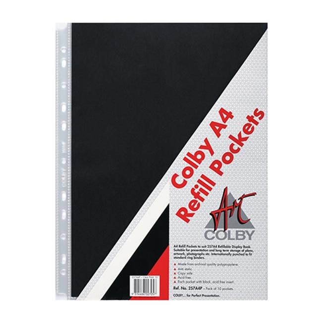 Colby Art Display Book Refills A4 10 Pocket