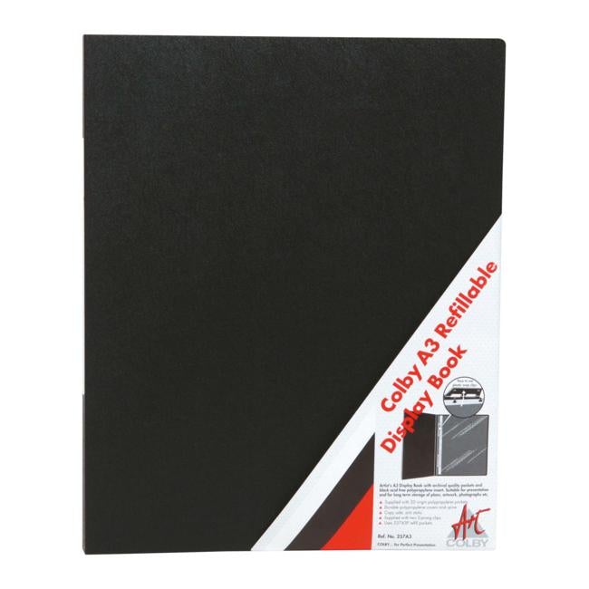 Colby Display Book A3 Refillable 20 Pocket 257a3