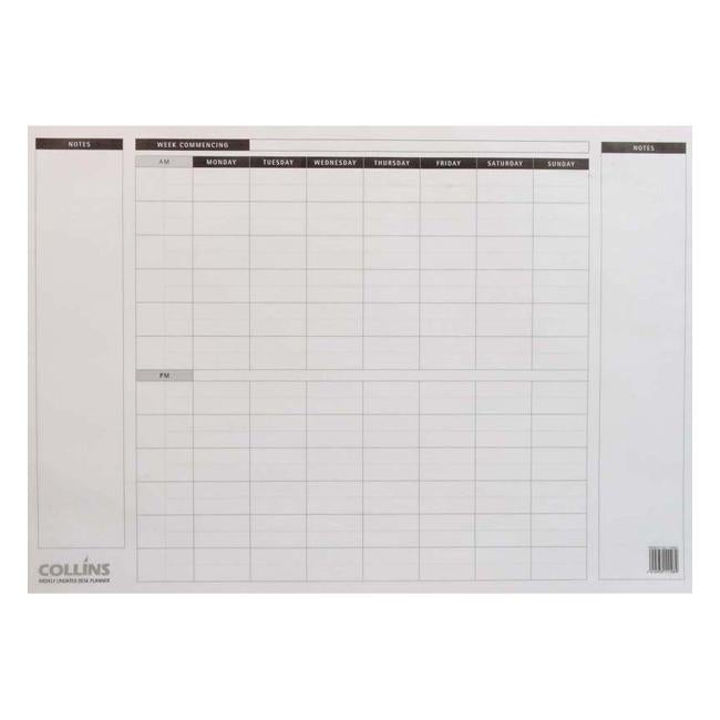 Collins Desk Pad Refill A2 Undated 20 Leaf 60gsm