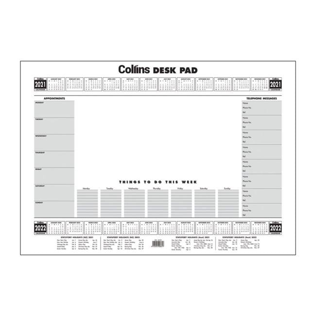 Collins FSC Mix 70% A2 Executive Desk Pad 50lf 2021/2022