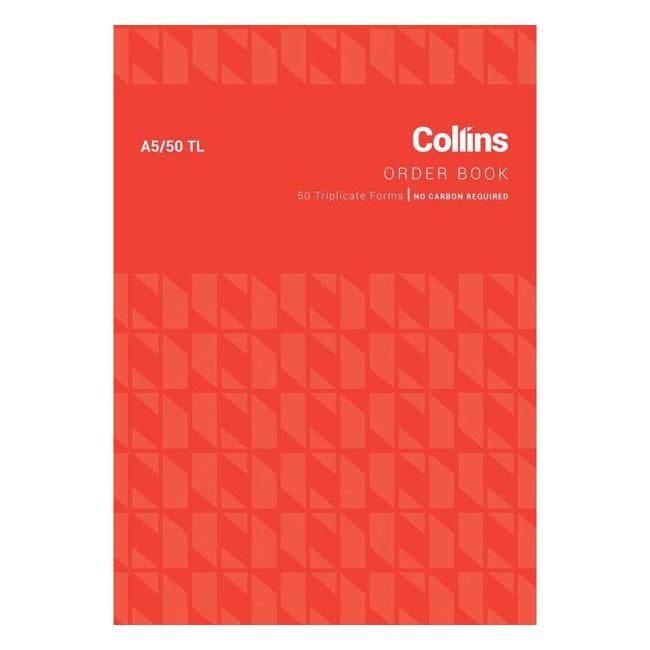 Collins Goods Order A5/50tl Triplicate No Carbon Required