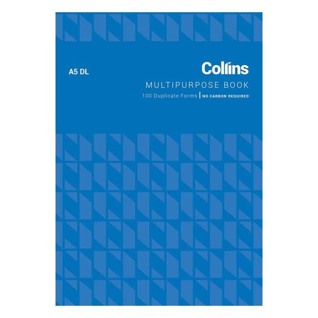 Collins Multipurpose A5dl Duplicate No Carbon Required