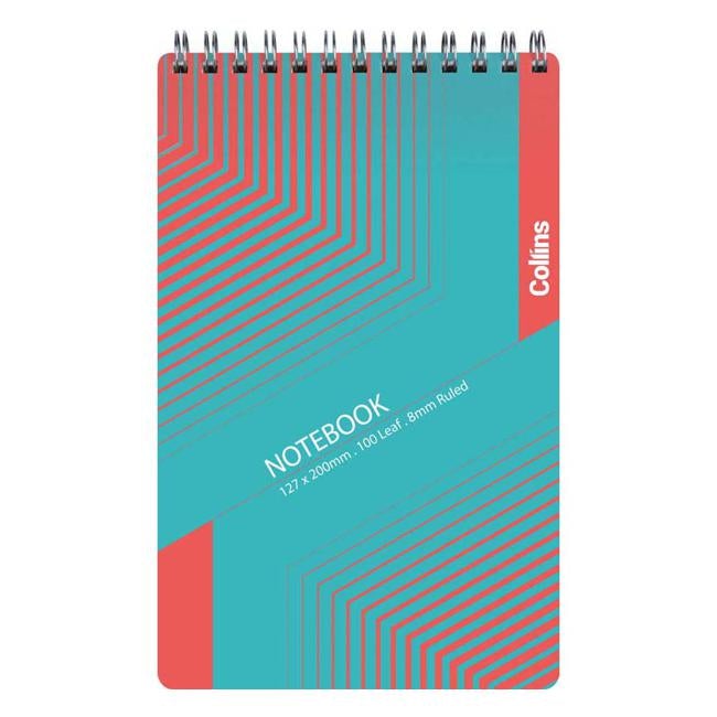 Collins Notebook Wiro Polyprop Reporters 200x127mm 100 Leaf