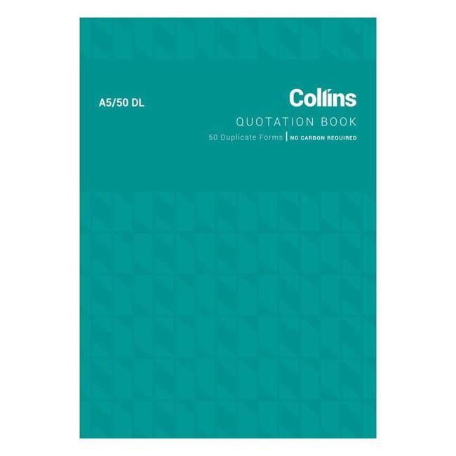 Collins Quotation A5/50dl Duplicate No Carbon Required
