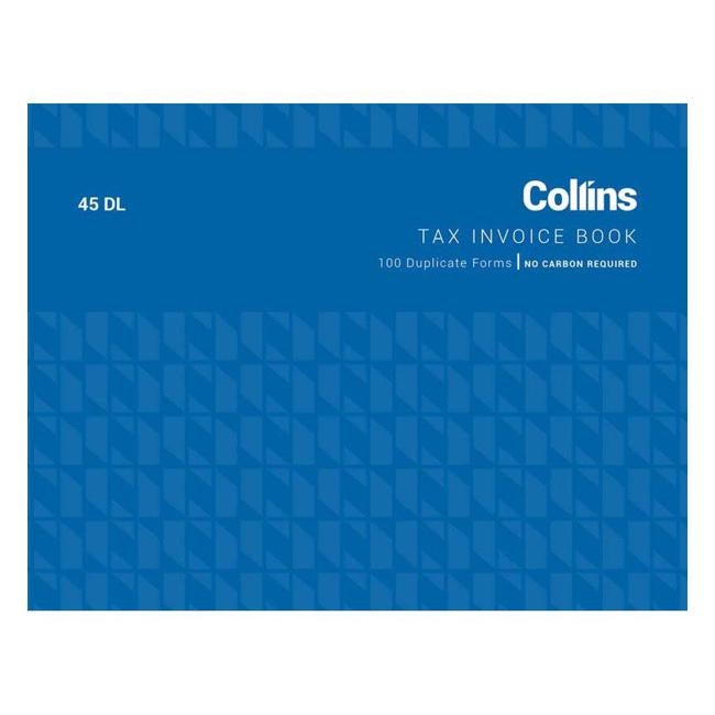 Collins Tax Invoice 45dl No Carbon Required