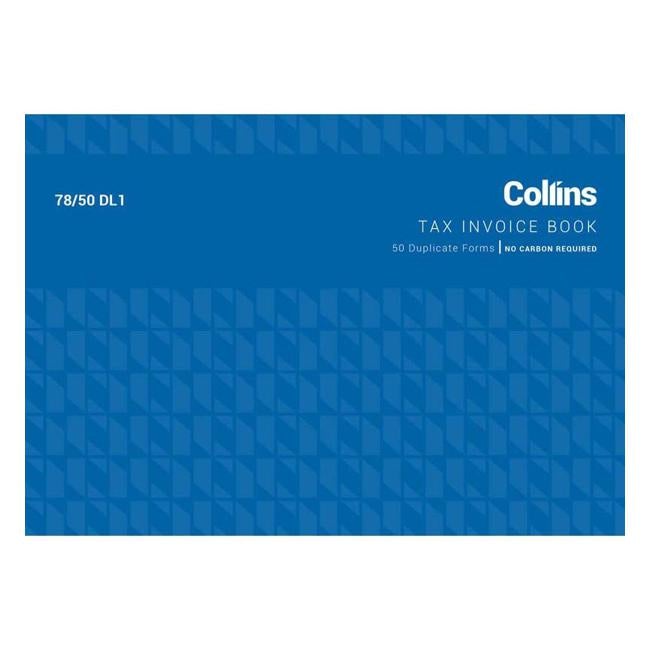 Collins Tax Invoice 78/50dl1 Duplicate No Carbon Required