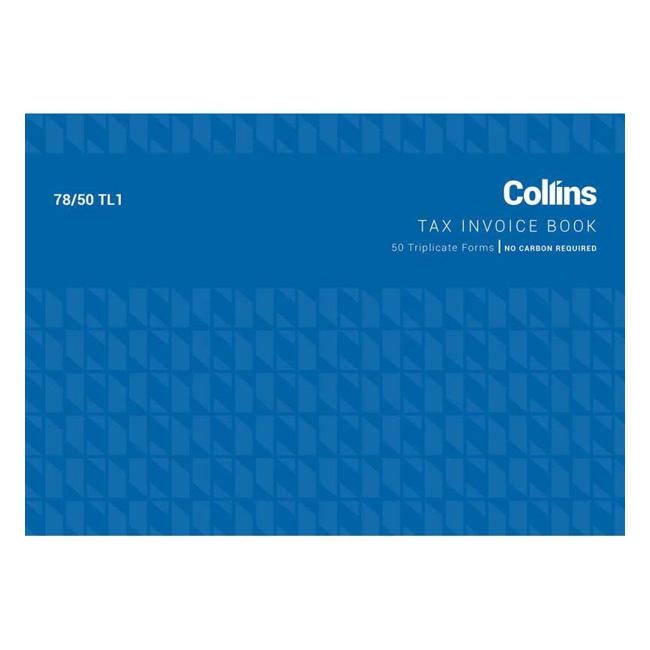 Collins Tax Invoice 78/50tl1 Triplicate No Carbon Required