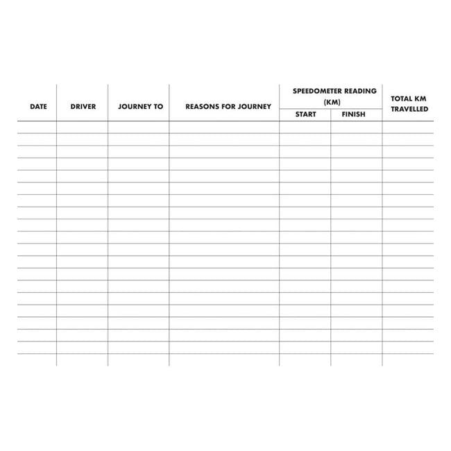 Collins Vehicle Log Book 40 Limp 24 Page 115x170mm