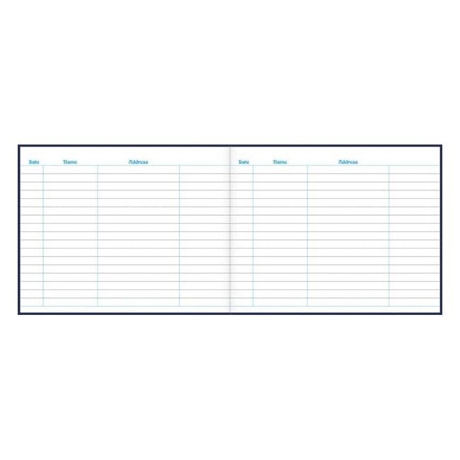 Collins Visitors Book Vb625 Navy 232x188mm 64 Leaf