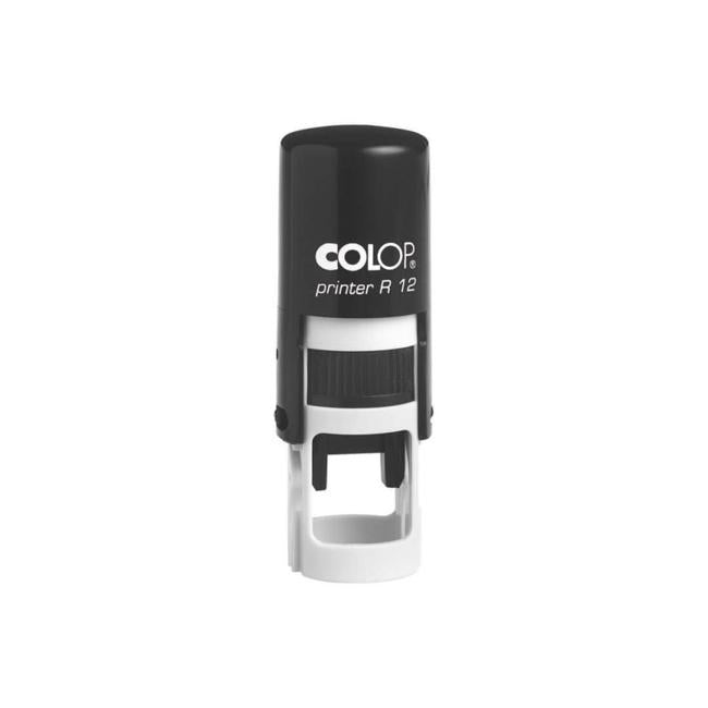 Colop R12 Round Black 12mm Dia