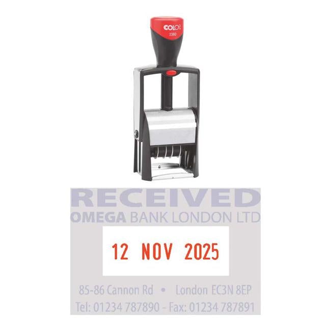 Colop Stamp Dater 2360 Metal Frame Classic Line
