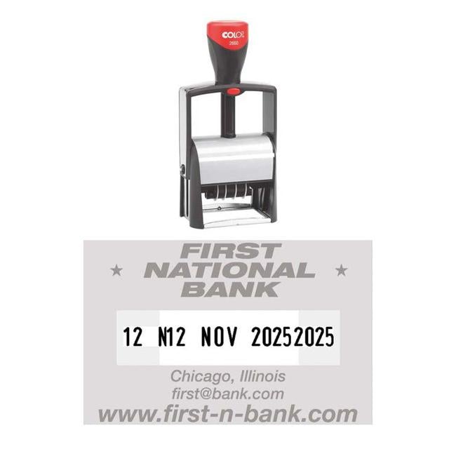 Colop Stamp Dater 2660 Metal Frame Classic Line