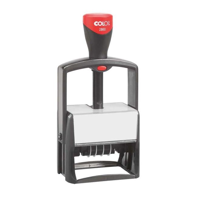 Colop Stamp Dater 2860 Metal Frame Classic 49x68mm Dual Pad