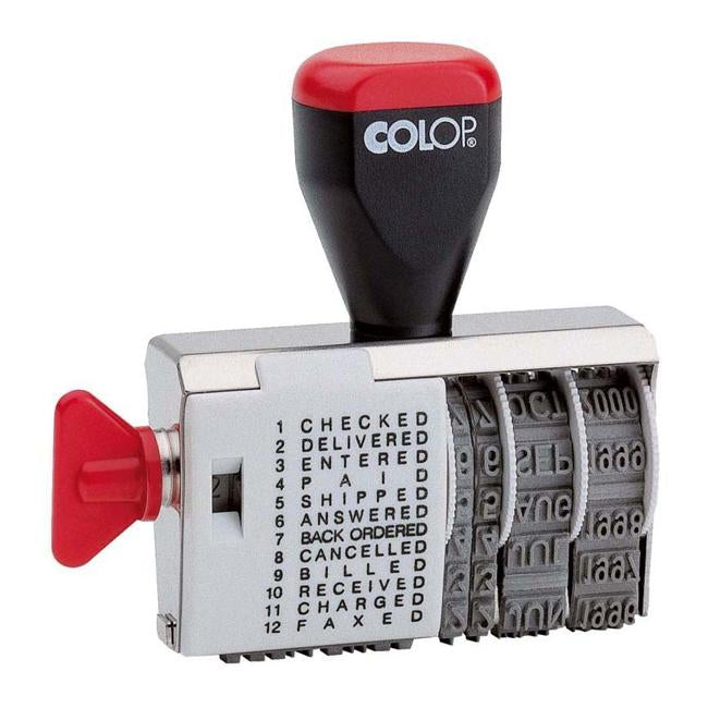 Colop Stamp Dater Band 04000wd 4mm Date And 12 Textplates