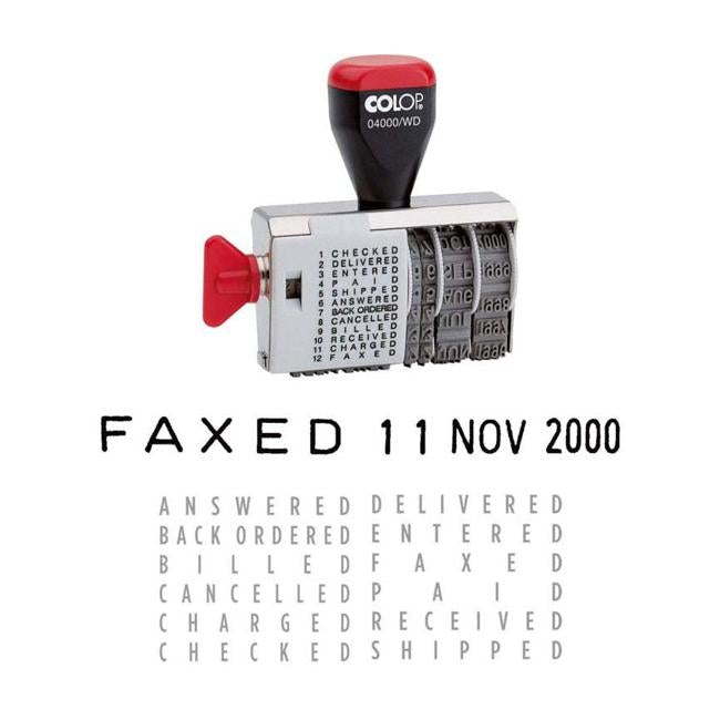 Colop Stamp Dater Band 04000wd 4mm Date And 12 Textplates