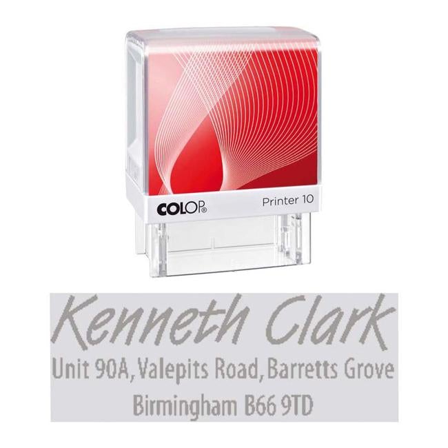 Colop Stamp Printer 10 Black Pad G7 Handle
