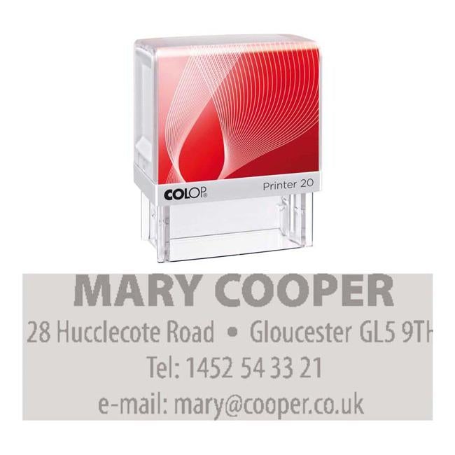 Colop Stamp Printer 20 Black G7 Handle