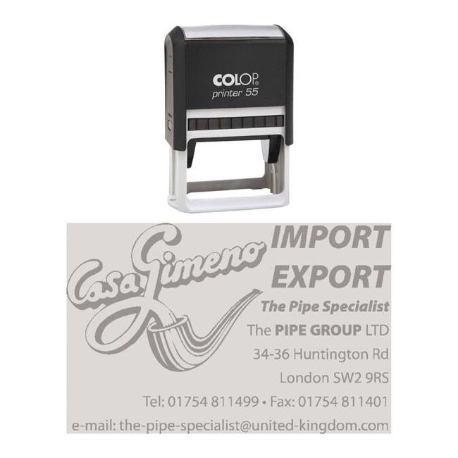 Colop Stamp Printer 55 Black 40x60mm