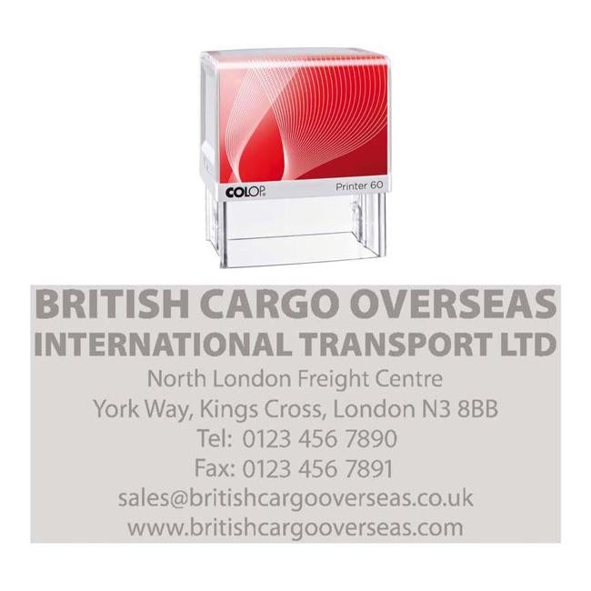 Colop Stamp Printer 60 Black Pad G7 Handle