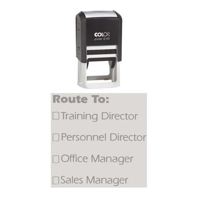 Colop Stamp Printer Q43 Black 43x43mm Square