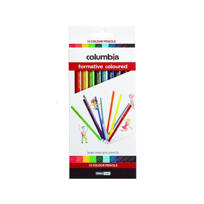 Columbia formative colour pencil round pk10