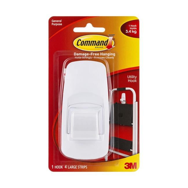 Command Hook 17004 Jumbo White