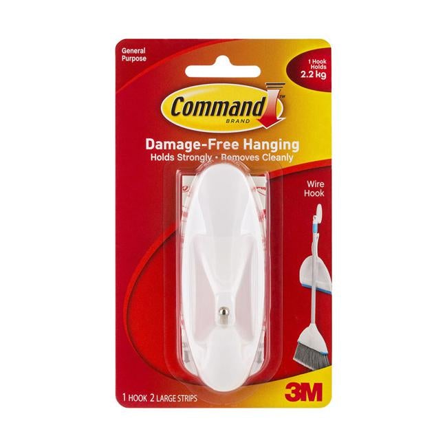 Command Hook 17069 Large White Wire