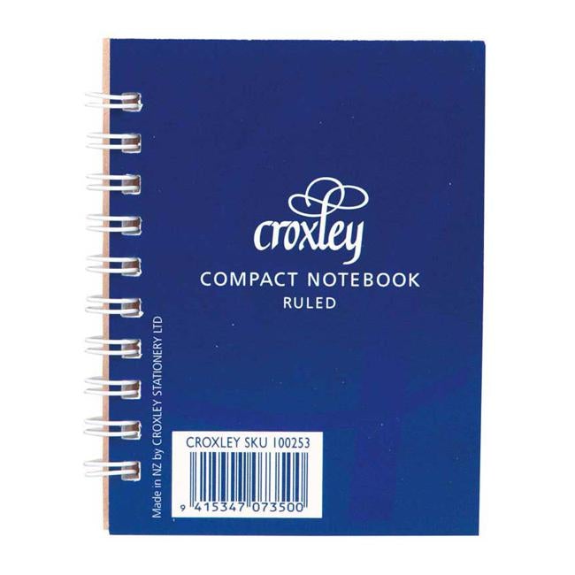 Croxley Notebook Pocket Side Opening 76x102mm Blue Cover 50lf