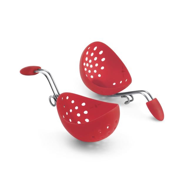 Cuisipro 2pc Egg Poacher Red (Carded)